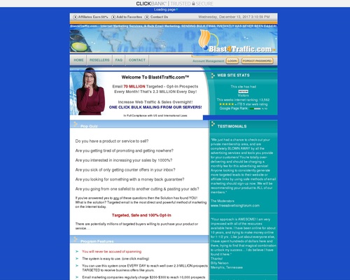 Blast4Traffic.com™ – Instant Bulk Email and Advertising Services