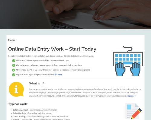 DataEntryDirect.com – Data Entry Work Online | Data Input Work Online