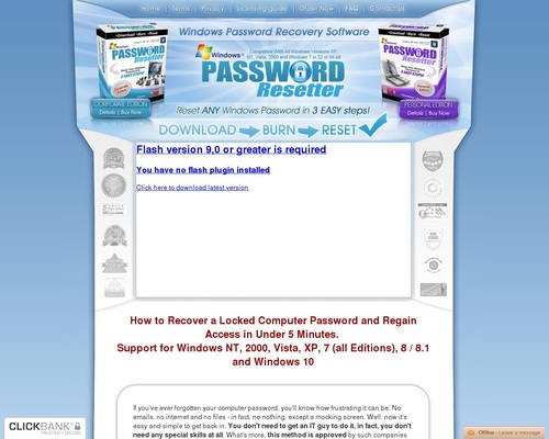 Windows Password Recovery Software For XP, Vista, 7 and 8!  | PasswordResetter.com