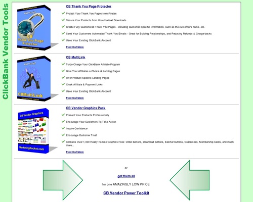 ClickBank Vendor Power Toolkit: Protect Thank You Pages and Downloads, Turbo-Charge Your ClickBank Affiliate Program, Boost Your ClickBank Gravity.