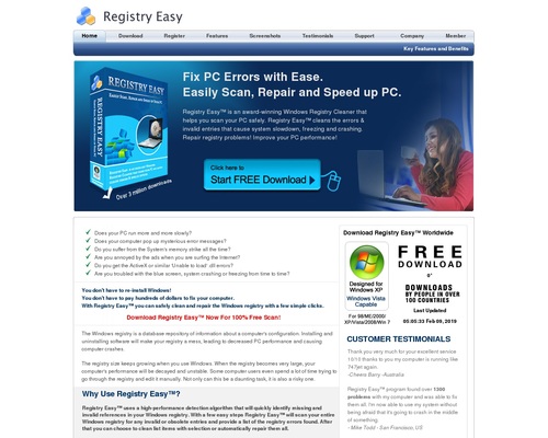 Registry Easy – Registry Cleaner for Windows Vista, XP, 2000, 98