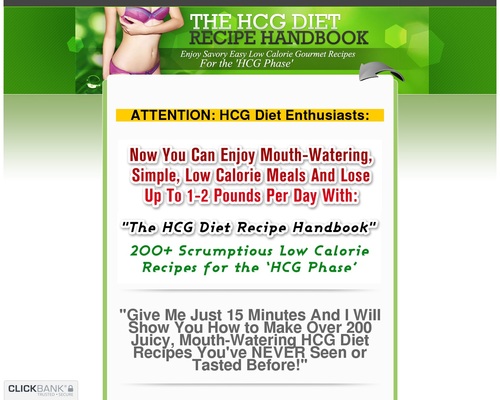 The HCG Diet Recipe Handbook – 200+ Mouth Watering Recipes for the HCG Phase